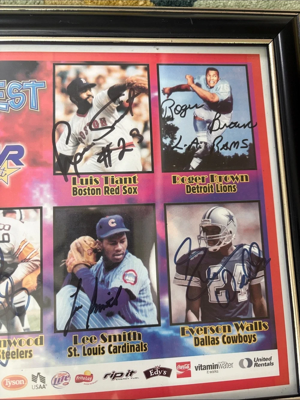 SummerFest 2007 Framed Signed Sports Collage - MLB & NFL Players